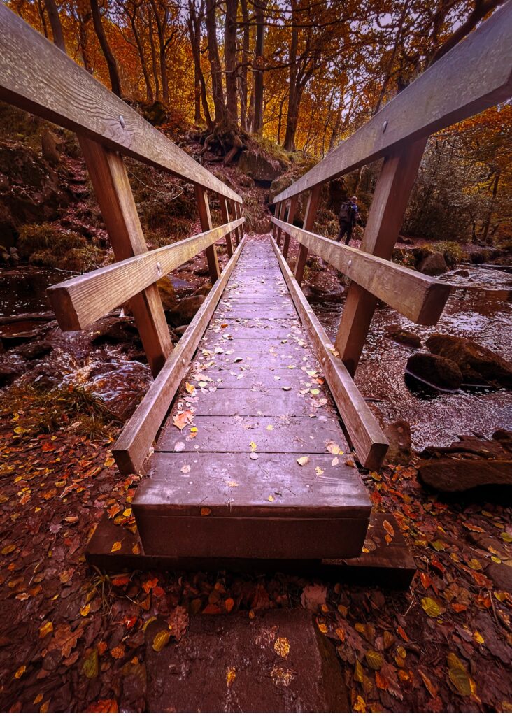 Bridge across Padley Gorge​